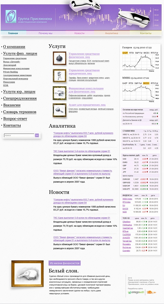 Группа Присяжнюка. Управление инвестициями